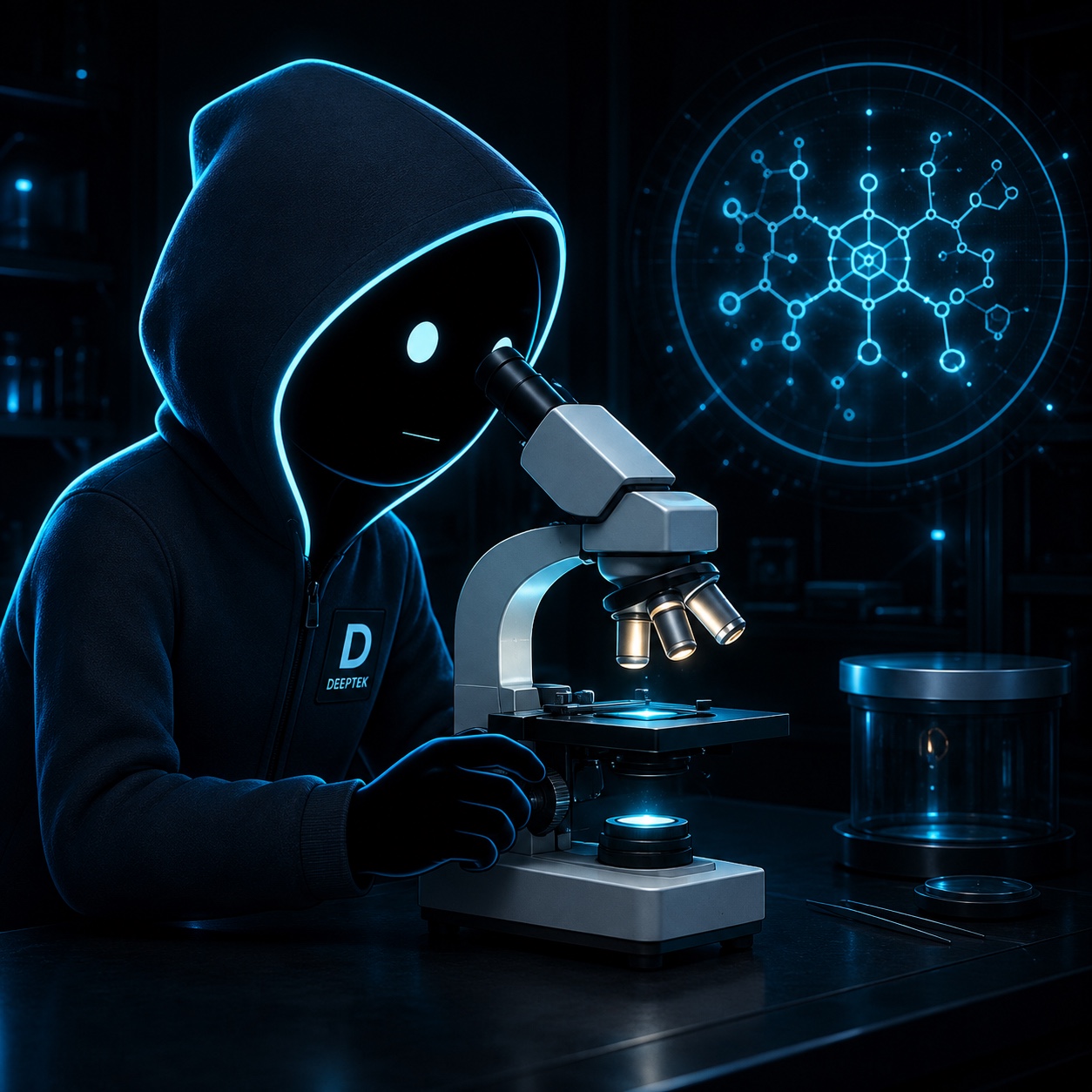 Deep using a microscope